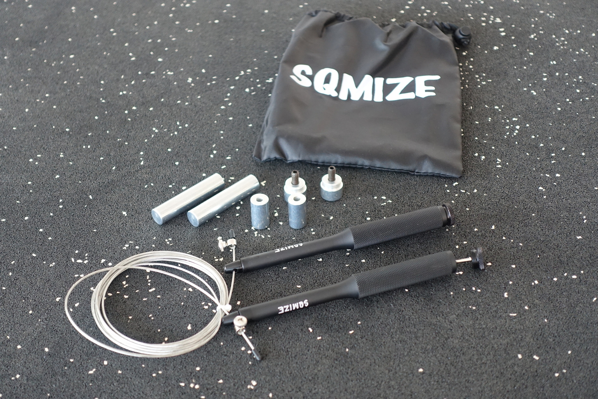 SJR-Jump-Rope-Adjustable Adjustable Jump Rope SQMIZE® SRJ Stainless Steel