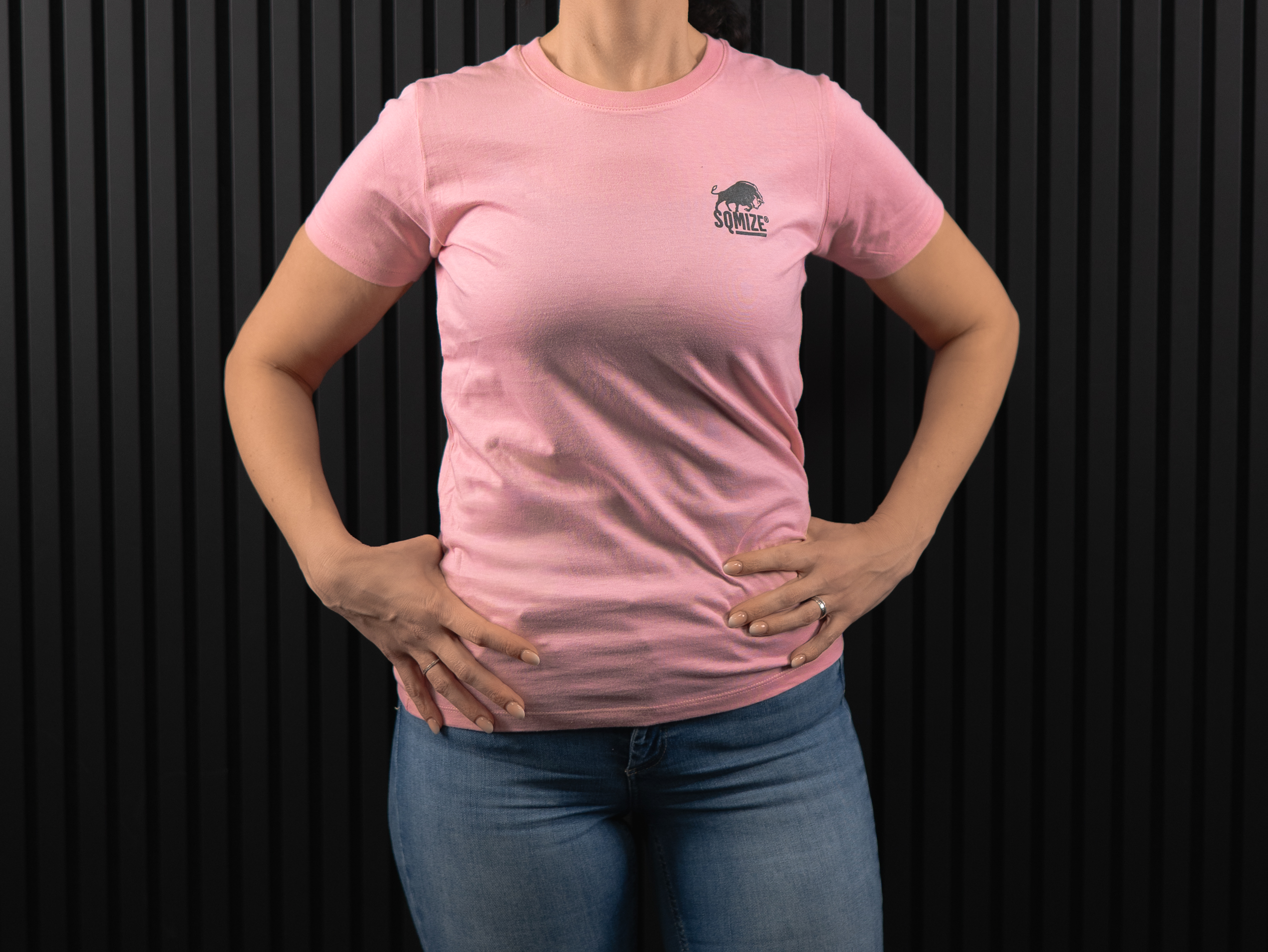 SQMIZE® T-Shirt, Damen, rosa, Größe S