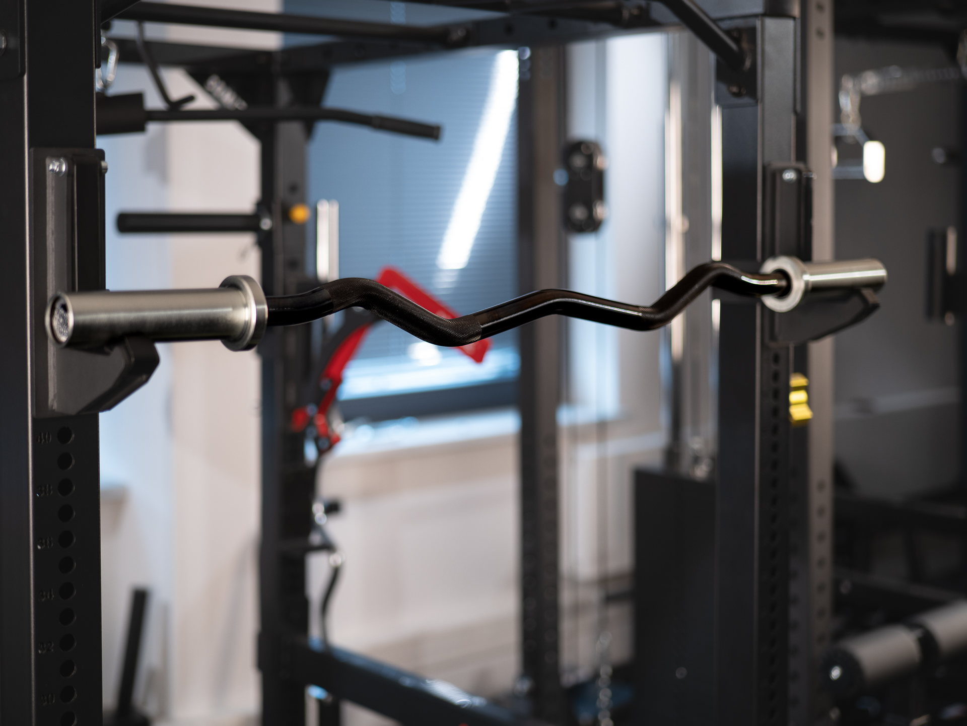 MB507RG Olympia SZ Hantelstange SQMIZE® OB47B, Titanium Black, 30 mm