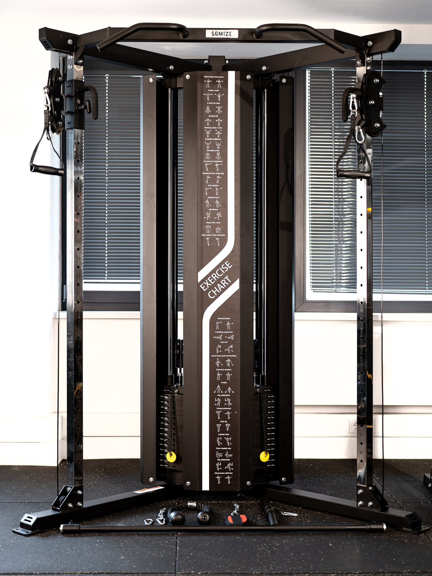 FT18 Profi Triangle Kabelzugstation, Functional Trainer SQMIZE® ELITE CLUB FT18i XTR