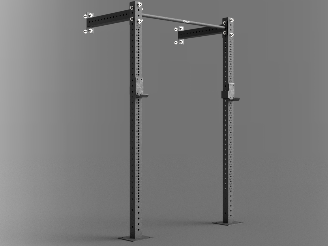 210-70-standard-j-cup Wall-Mounted Power Rack Konfigurator SQMIZE® PREMIUM BISON PBR-W