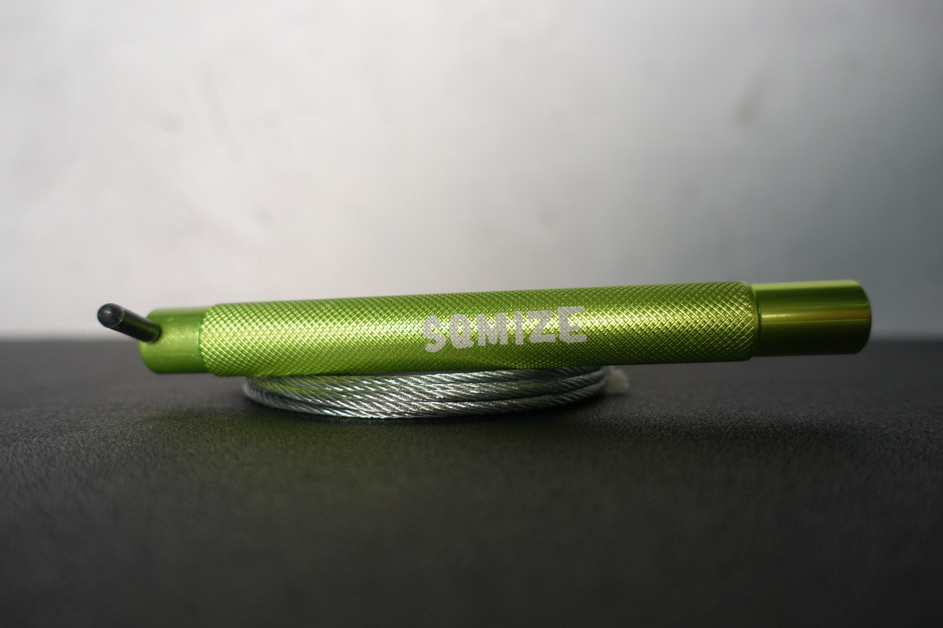 DSC01301 Heavy Jump Rope SQMIZE® SRS Training Stainless Steel, Monster Green