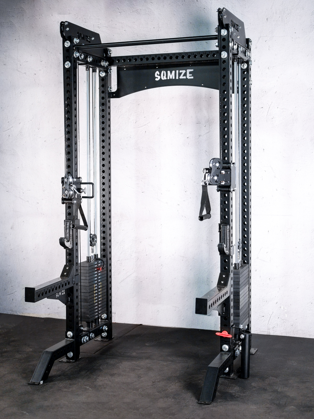 Twin-Power Gym SQMIZE® ELITE CLUB SQ-S855, Kabelzugstation & Half Rack, Höhe 215 cm Twin-Power Gym SQMIZE® ELITE CLUB SQ-S855, Kabelzugstation & Half Rack, Höhe 215 cm