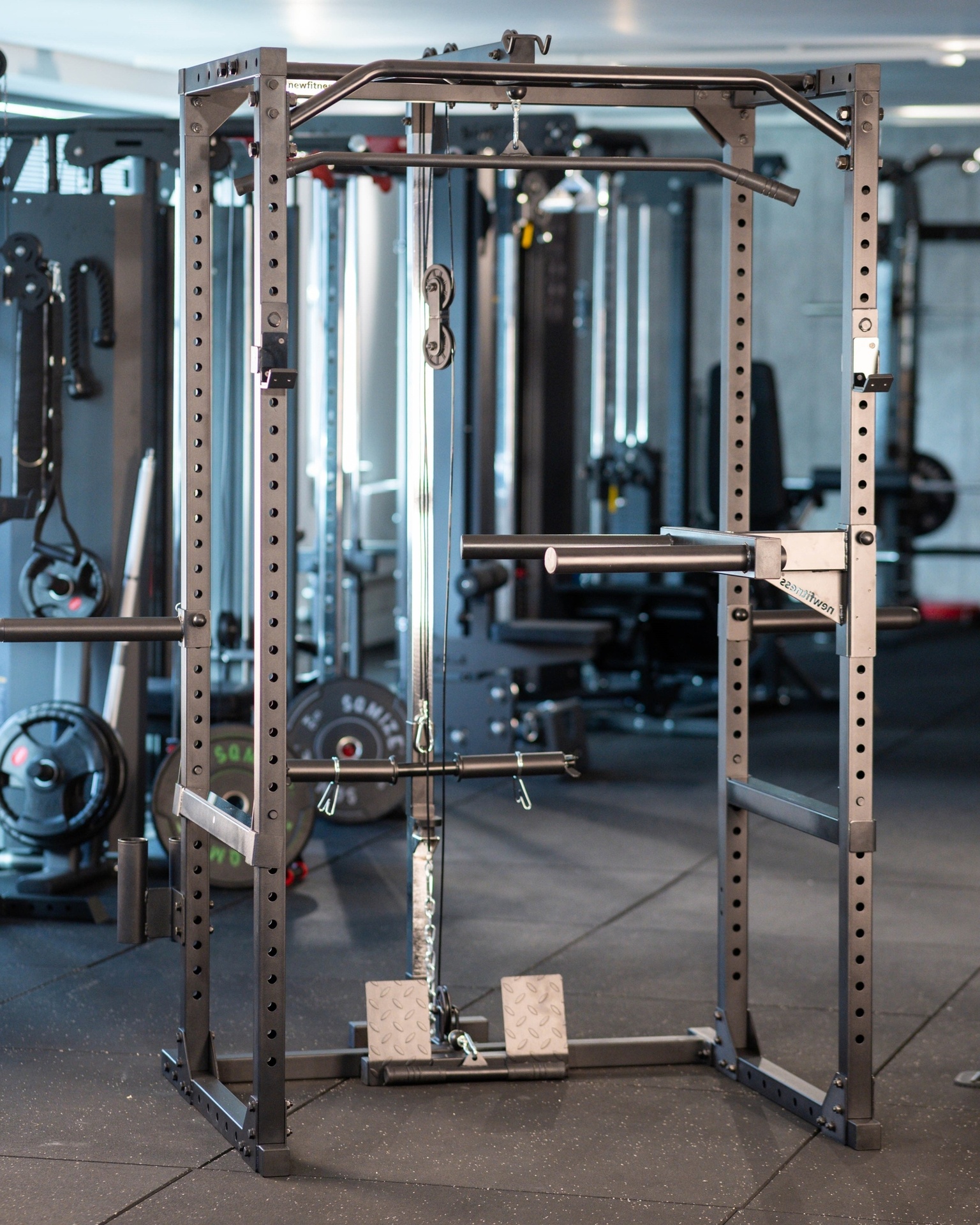 Sqmize-Showroom-120-1 Power Rack newfitness® NE611 FOX LINE, Höhe 204 cm