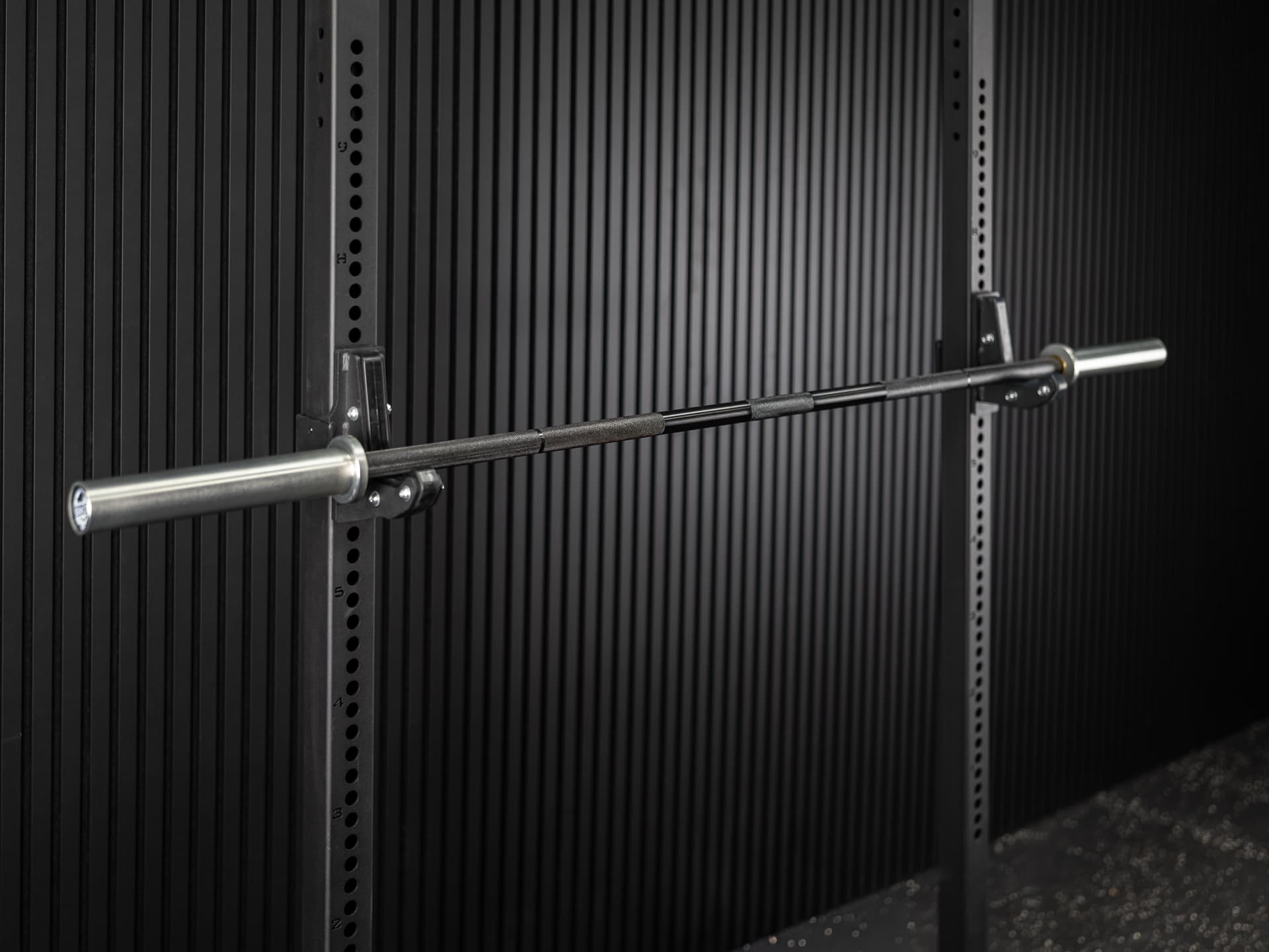 Rackable Short Powerlifting Bar SQMIZE® OB75PL, 190 cm