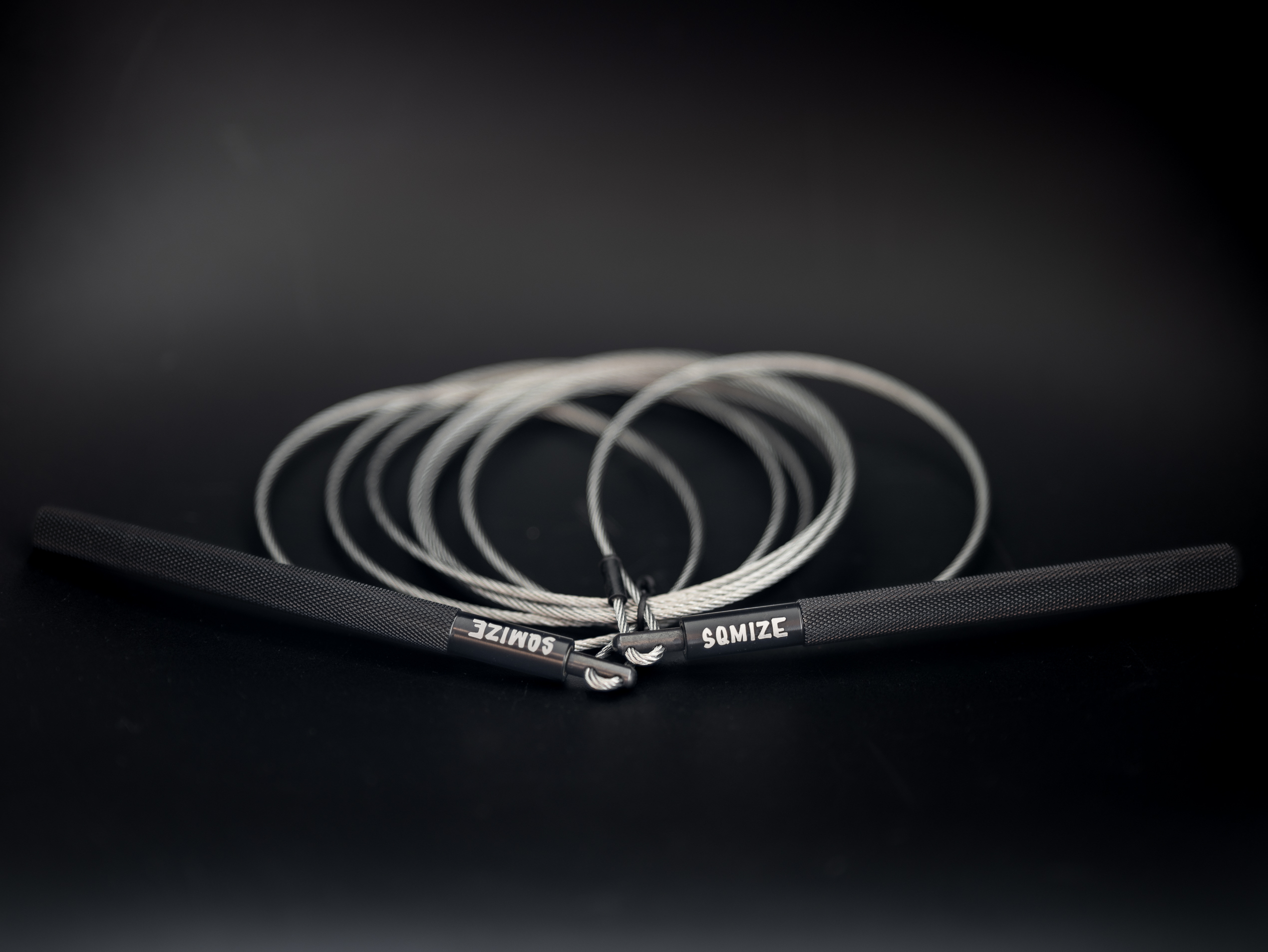 SRQ Jump Rope SQMIZE® SRQ Training Black Silver Edition