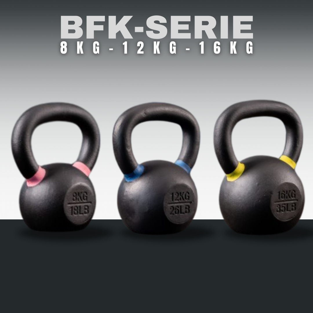 Black Kettlebell SQMIZE® BFK36 SET 36 kg Black Kettlebell SQMIZE® BFK36 SET 36 kg