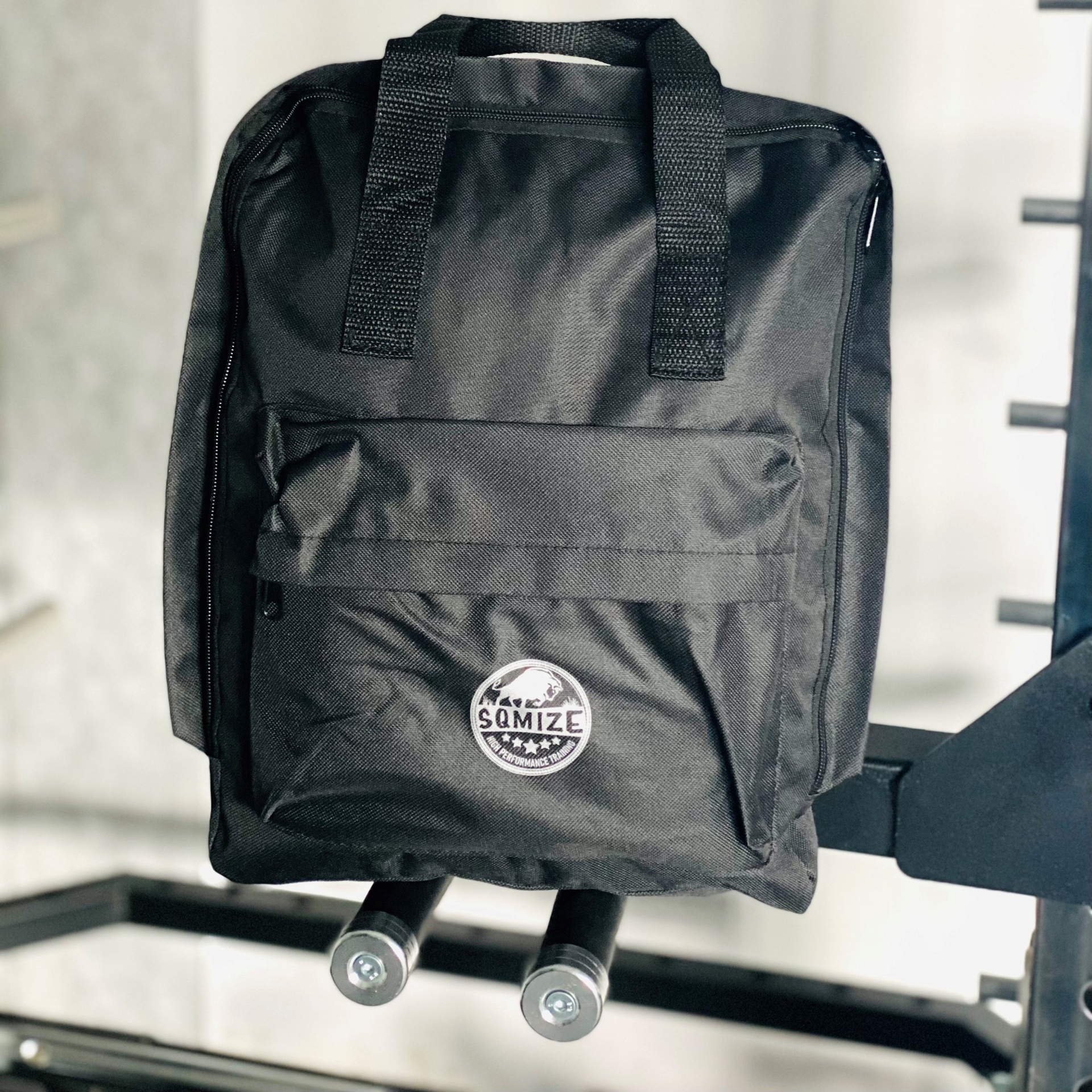 R-cksack SQMIZE® Sportrucksack, schwarz
