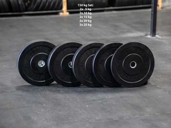 Bumper Plate Set SQMIZE® BBP150 Training, 150 kg