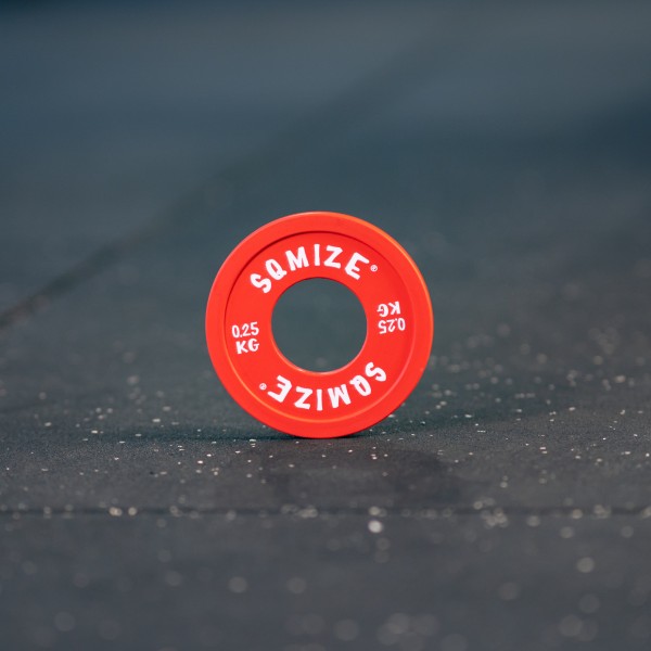 Premium Fractional Plate SQMIZE® TP0.25, rot gummiert