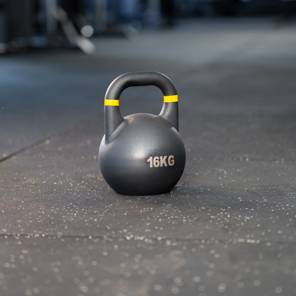 Competition Steel Kettlebell SQMIZE® CSK16, 16 kg, BLACK EDITION