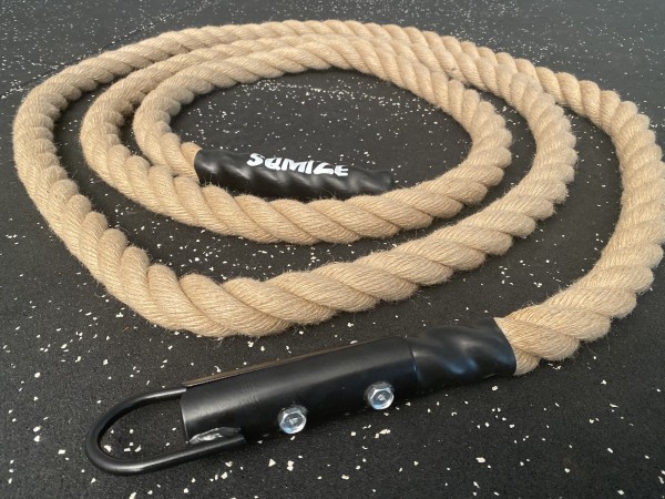 Natural Climbing Rope SQMIZE® SQ-NT05, Hanf Kletterseil, 5 m
