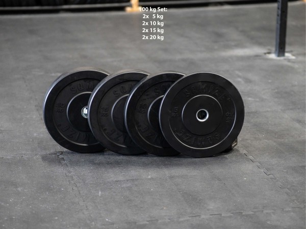 Bumper Plate Set SQMIZE® BBP100 Training, 100 kg
